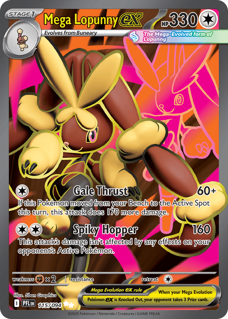 Mega Lopunny ex Phantasmal Flames