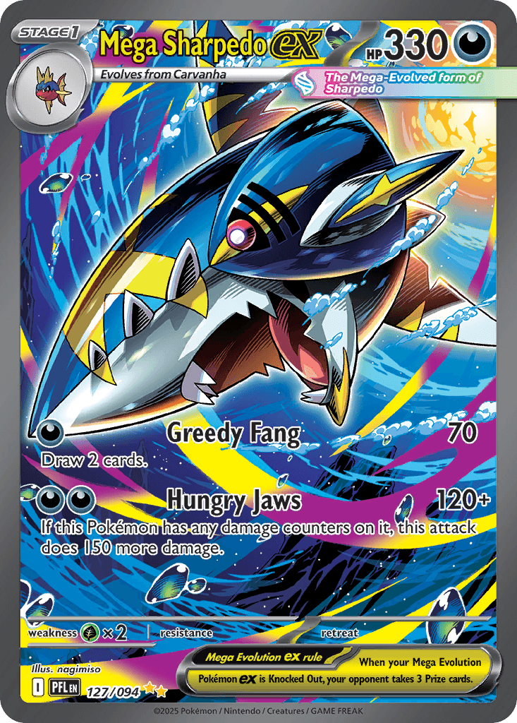 Mega Sharpedo ex Phantasmal Flames