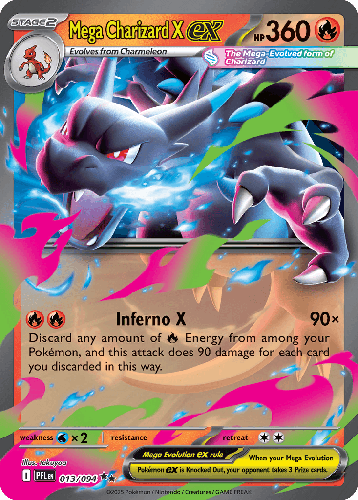 Mega Charizard X ex Phantasmal Flames