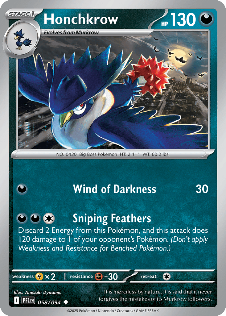 Honchkrow Phantasmal Flames