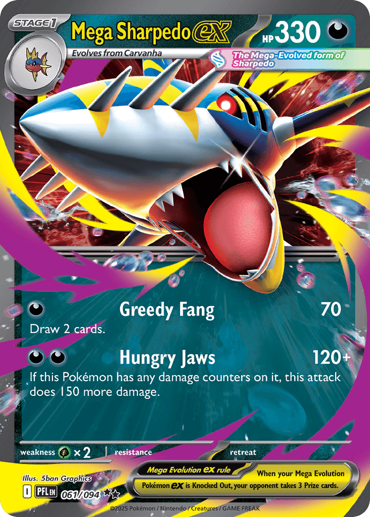 Mega Sharpedo ex Phantasmal Flames
