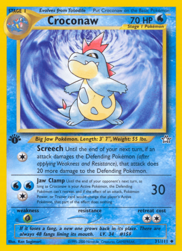 Croconaw Neo Genesis