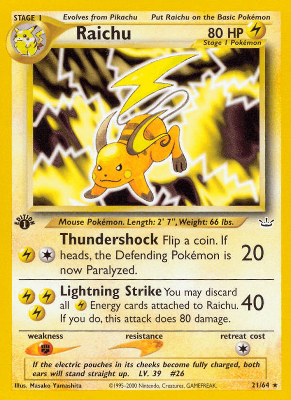 Raichu Neo Revelation