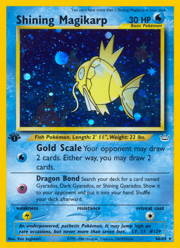 Shining Magikarp Neo Revelation