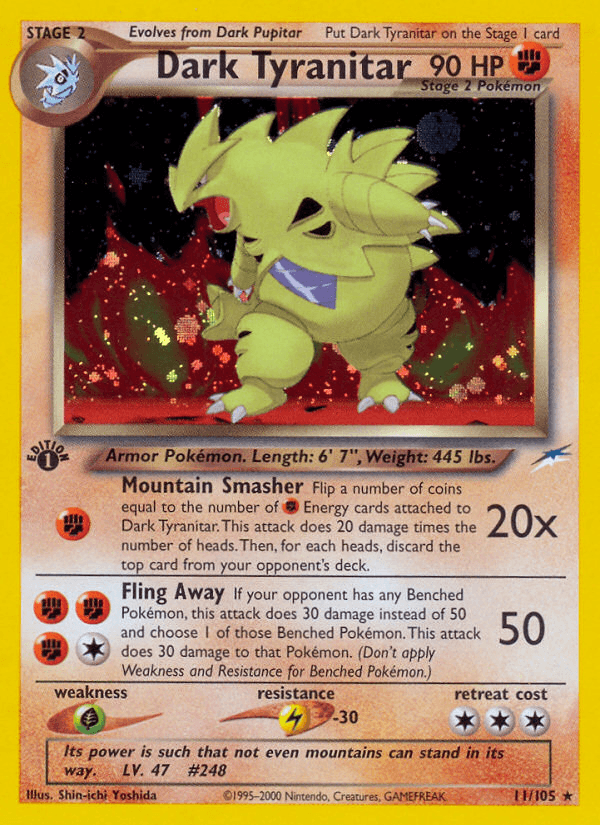 Dark Tyranitar Neo Destiny