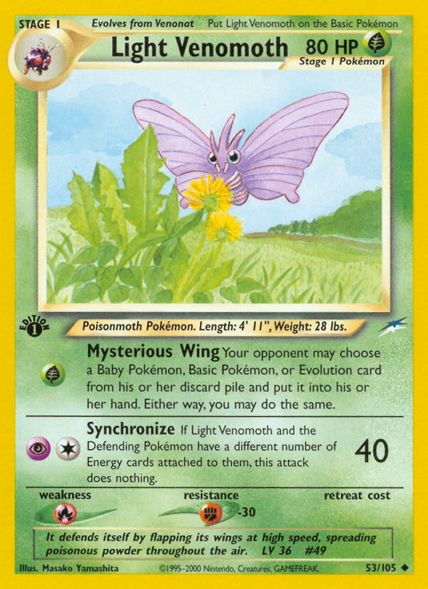 Light Venomoth Neo Destiny