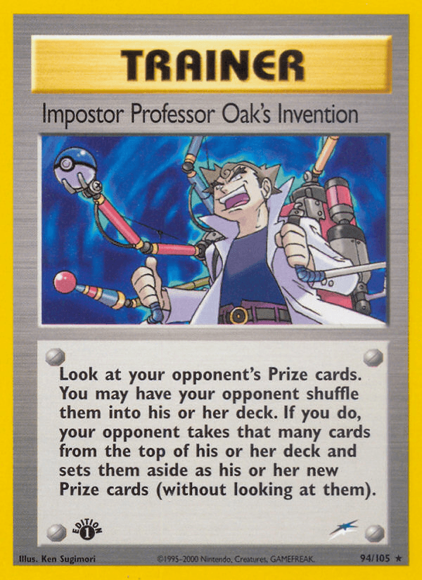 Impostor Professor Oak's Invention Neo Destiny