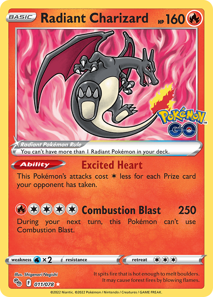 Radiant Charizard Pokémon GO