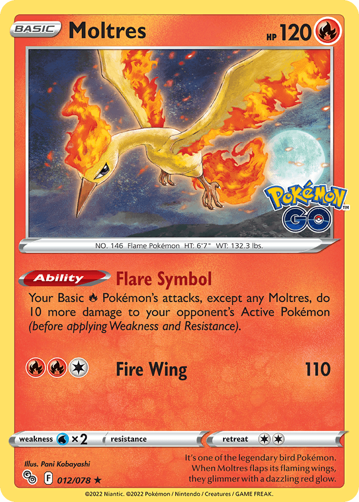 Moltres Pokémon GO