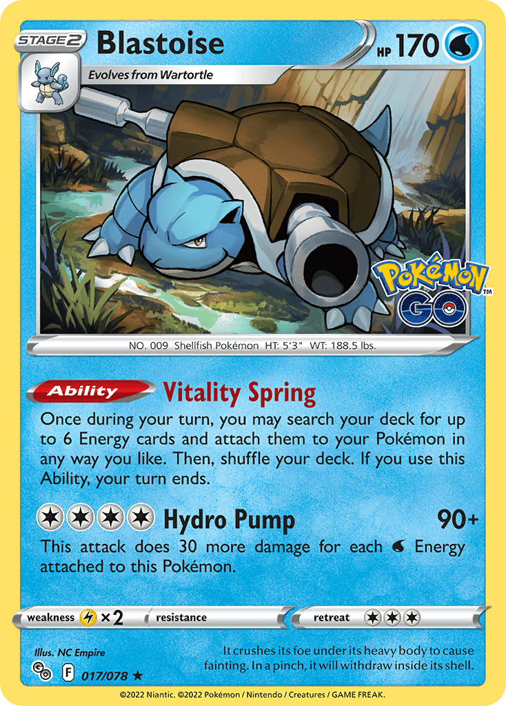 Blastoise Pokémon GO