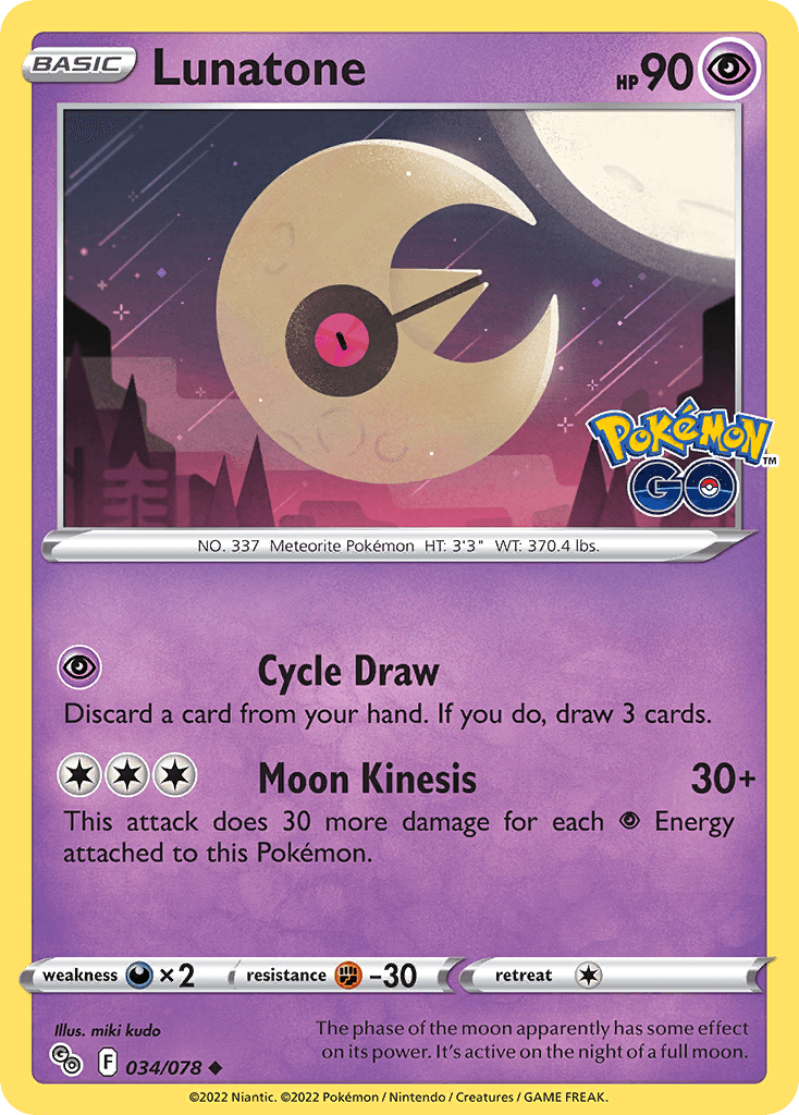 Lunatone Pokémon GO