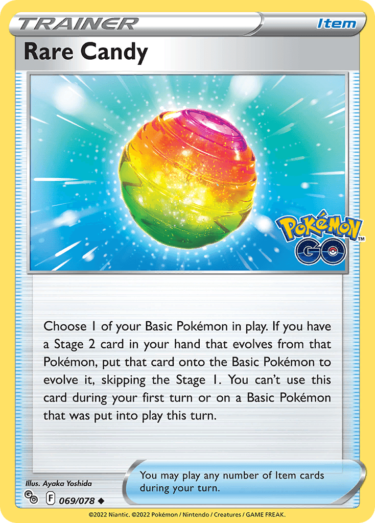 Rare Candy Pokémon GO