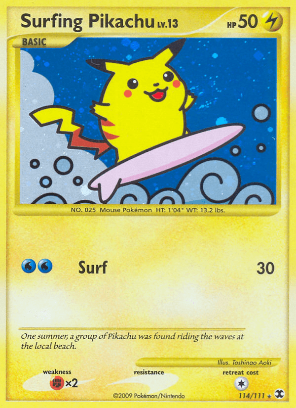 Surfing Pikachu Rising Rivals