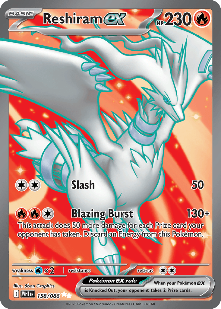 Reshiram ex White Flare