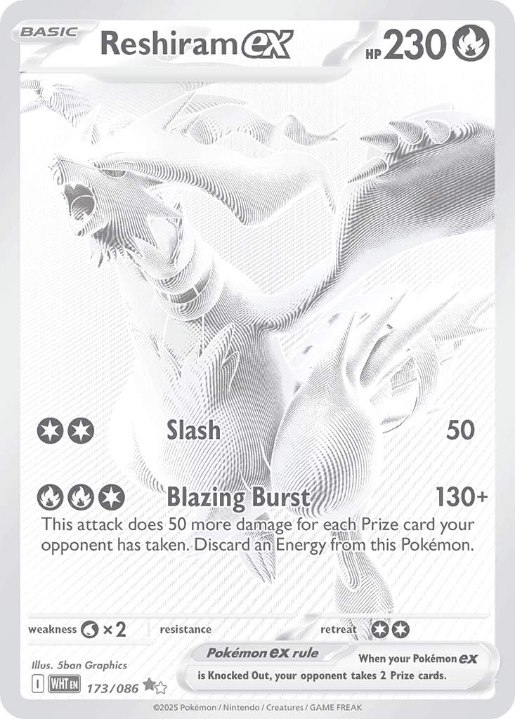 Reshiram ex White Flare