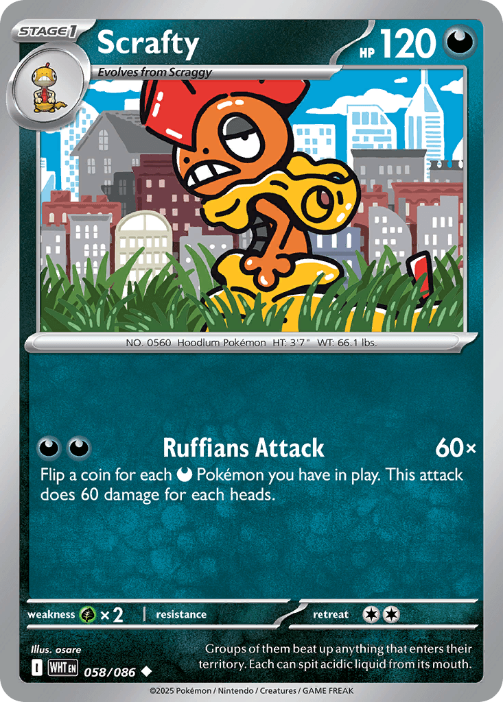 Scrafty White Flare