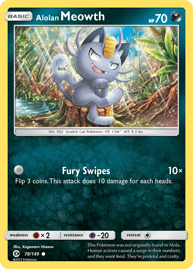 Alolan Meowth Sun & Moon
