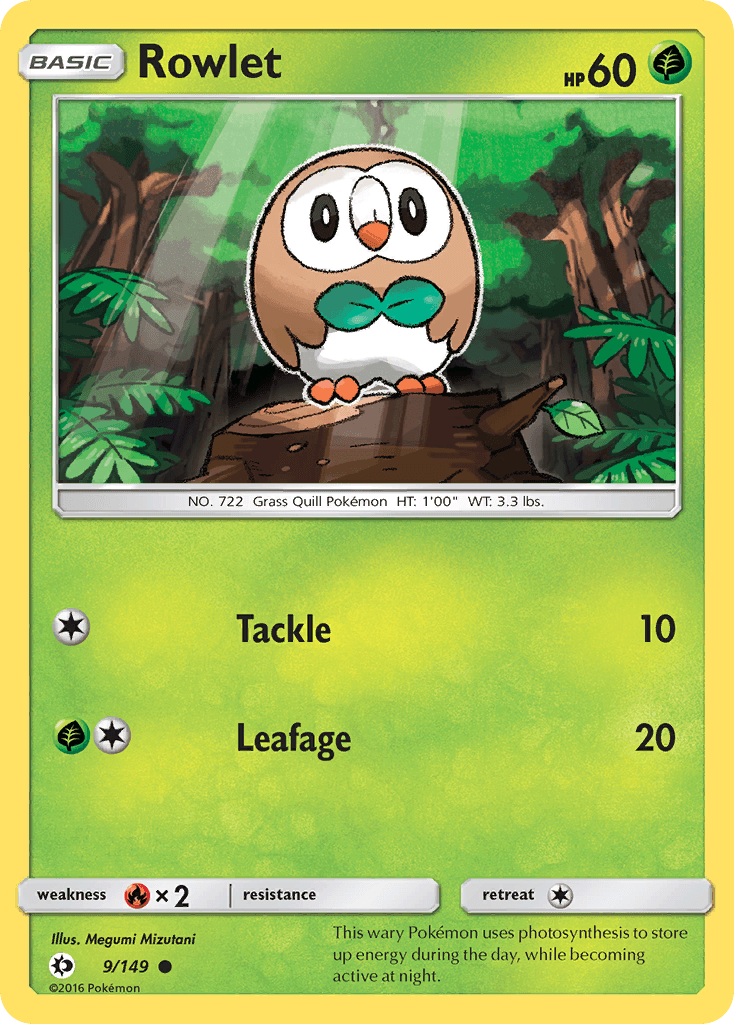 Rowlet Sun & Moon