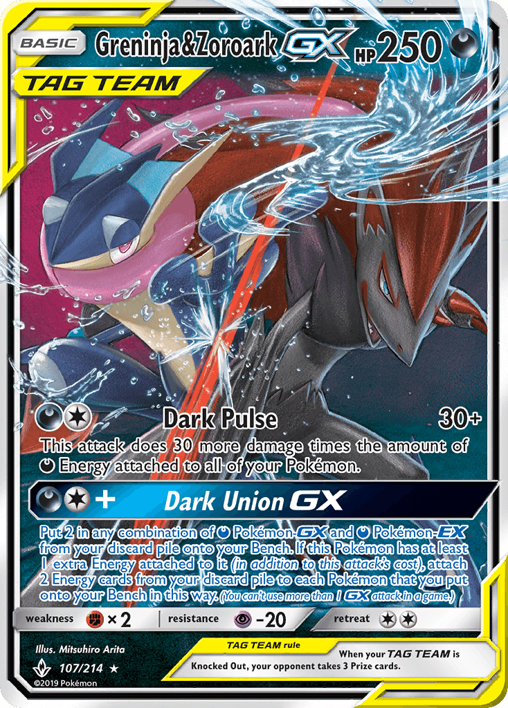 Greninja & Zoroark-GX Unbroken Bonds