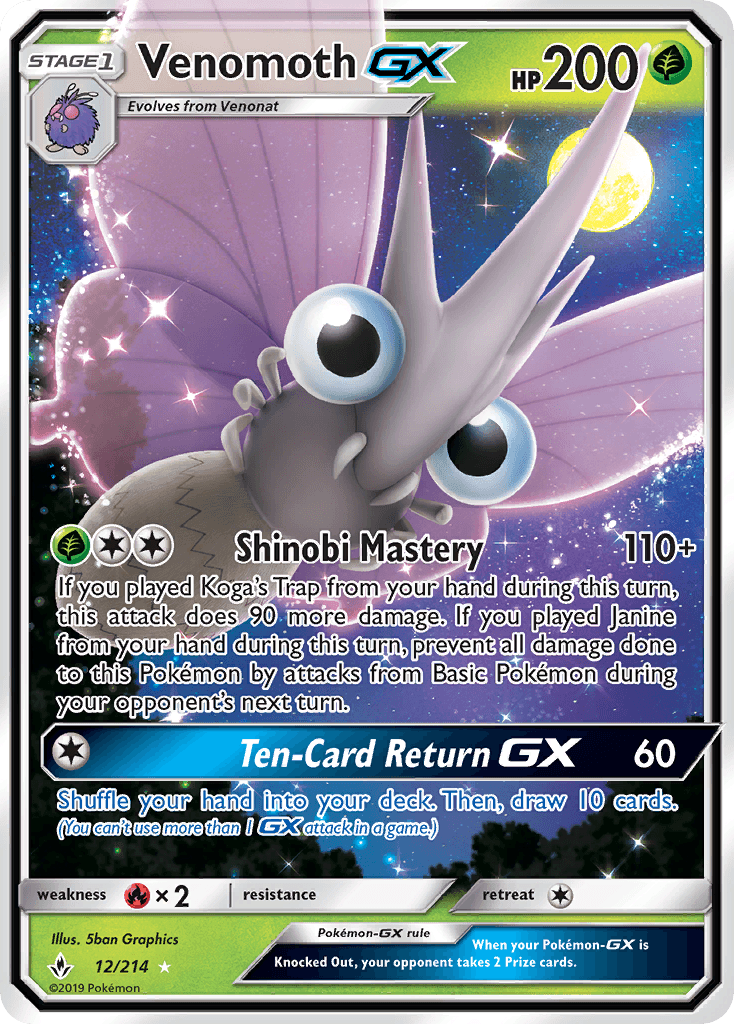 Venomoth-GX Unbroken Bonds