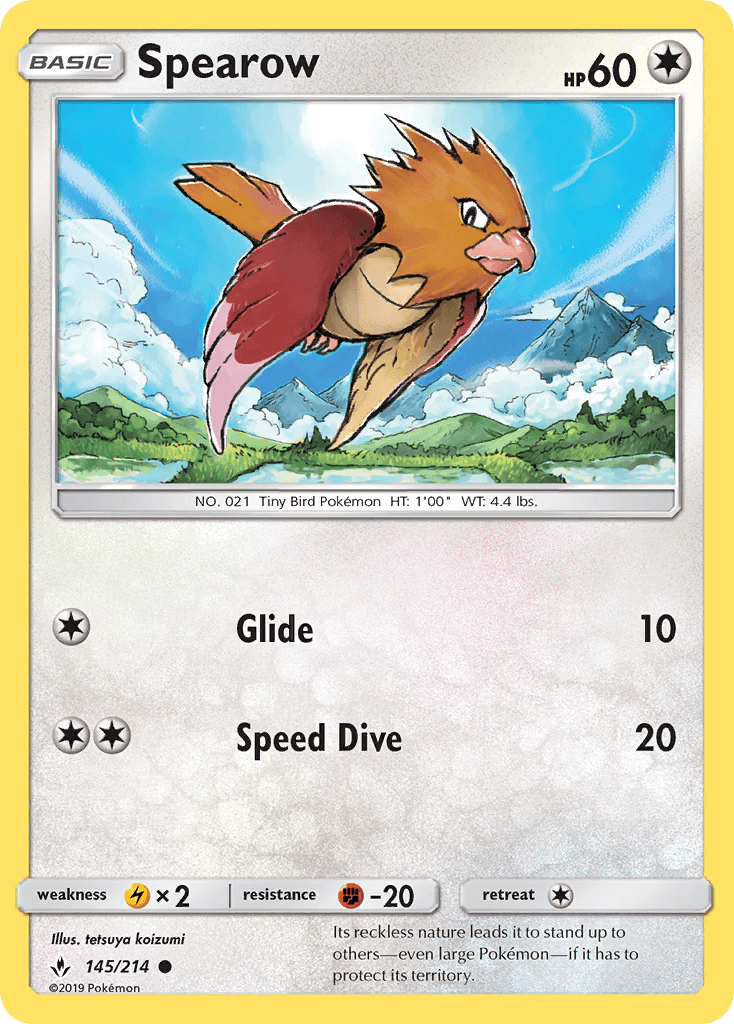 Spearow Unbroken Bonds