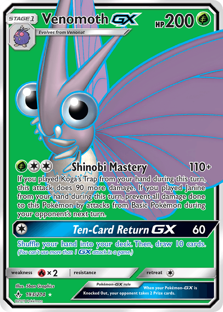 Venomoth-GX Unbroken Bonds