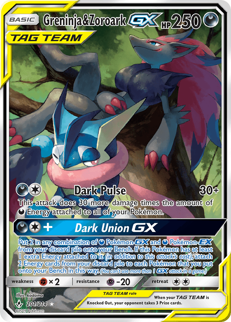 Greninja & Zoroark-GX Unbroken Bonds