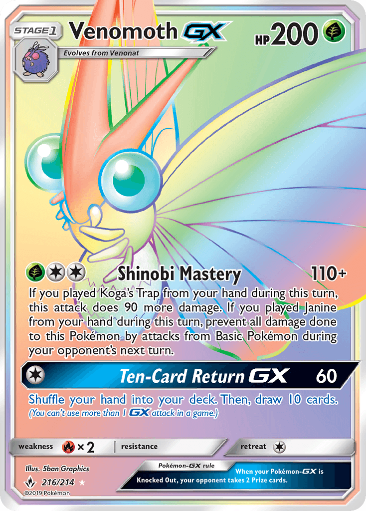 Venomoth-GX Unbroken Bonds