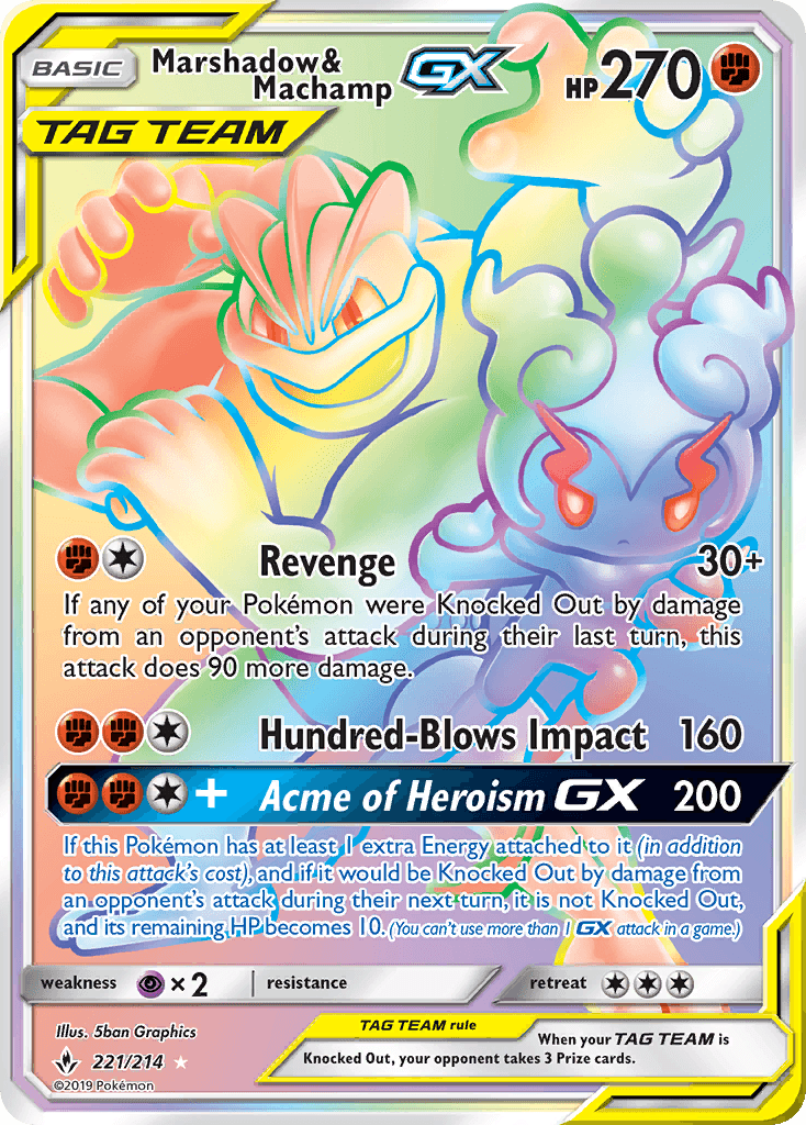 Marshadow & Machamp-GX Unbroken Bonds