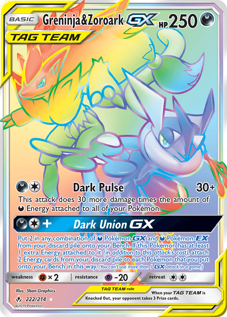 Greninja & Zoroark-GX Unbroken Bonds
