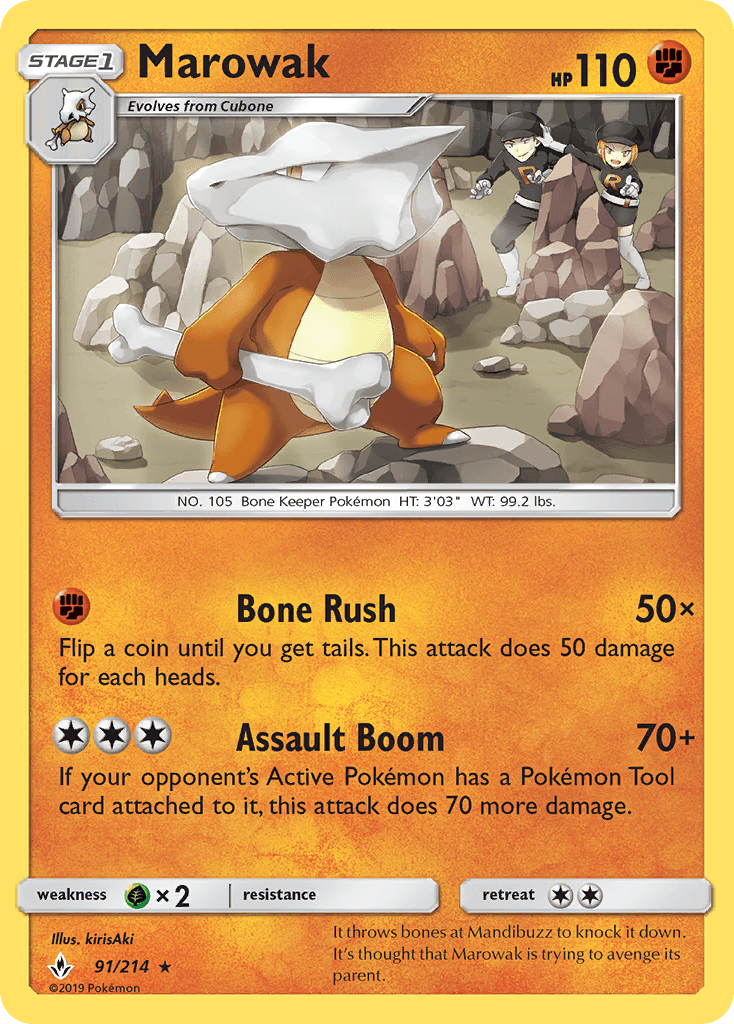 Marowak Unbroken Bonds