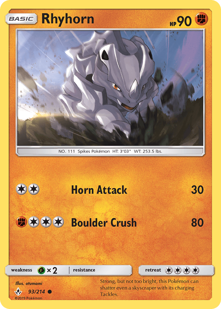 Rhyhorn Unbroken Bonds
