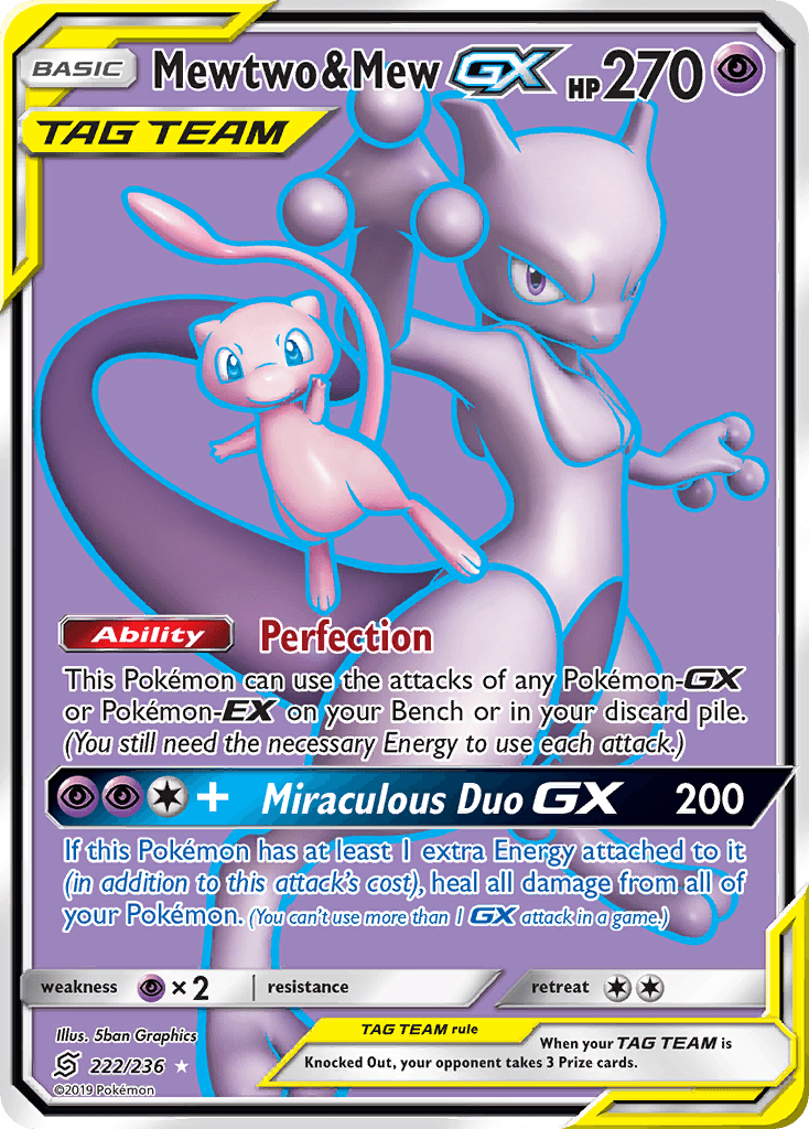 Mewtwo & Mew-GX Unified Minds