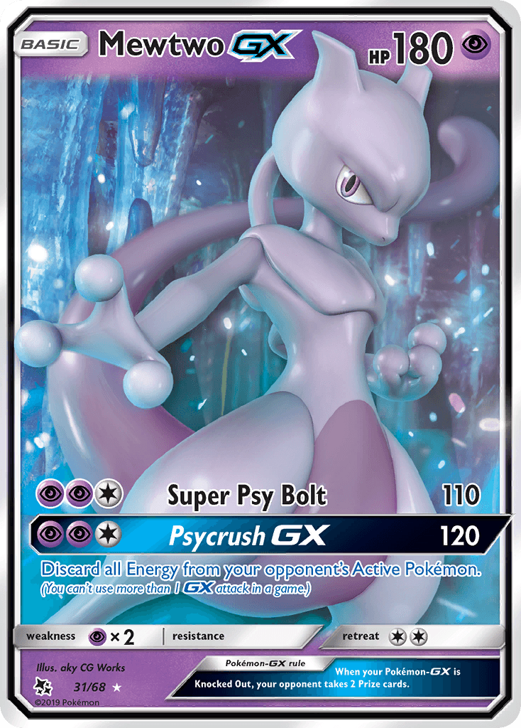 Mewtwo-GX Hidden Fates