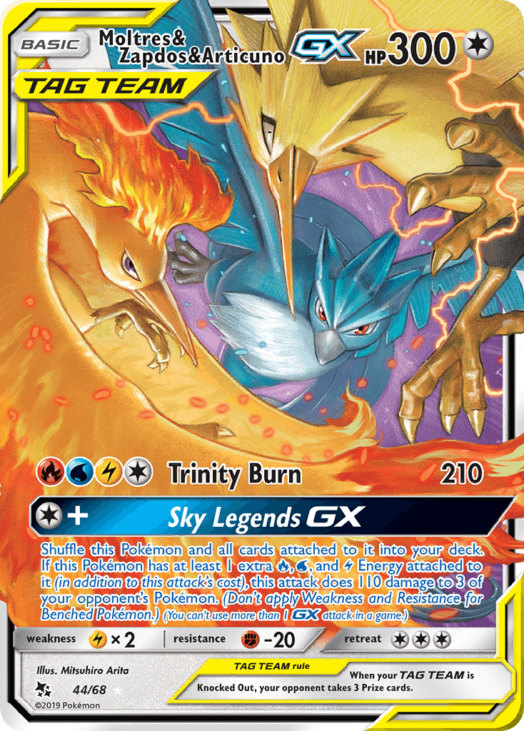 Moltres & Zapdos & Articuno-GX Hidden Fates