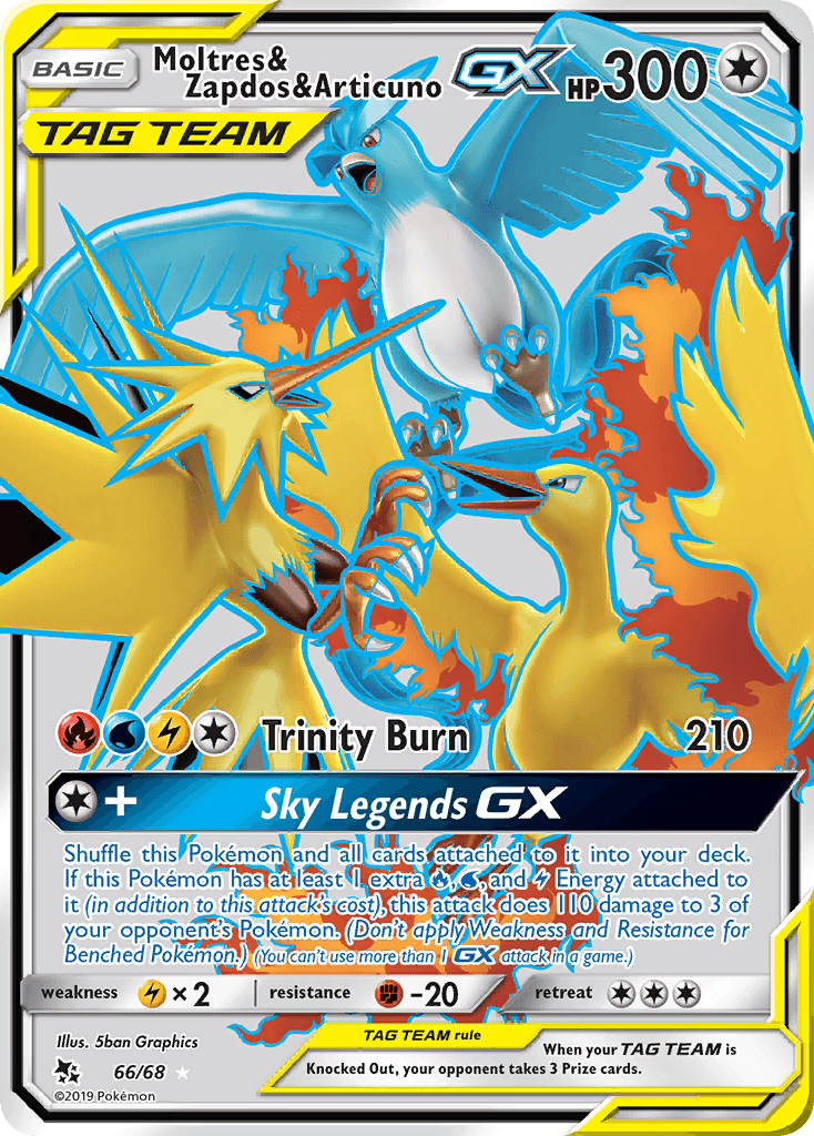 Moltres & Zapdos & Articuno-GX Hidden Fates