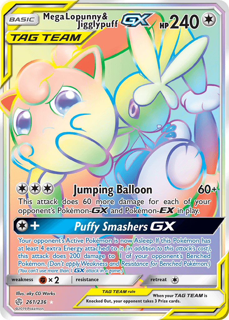 Mega Lopunny & Jigglypuff-GX Cosmic Eclipse
