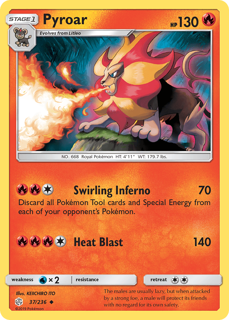 Pyroar Cosmic Eclipse