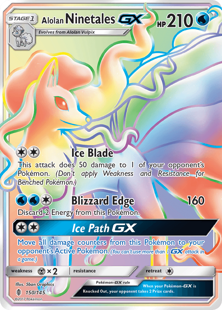 Alolan Ninetales-GX Guardians Rising