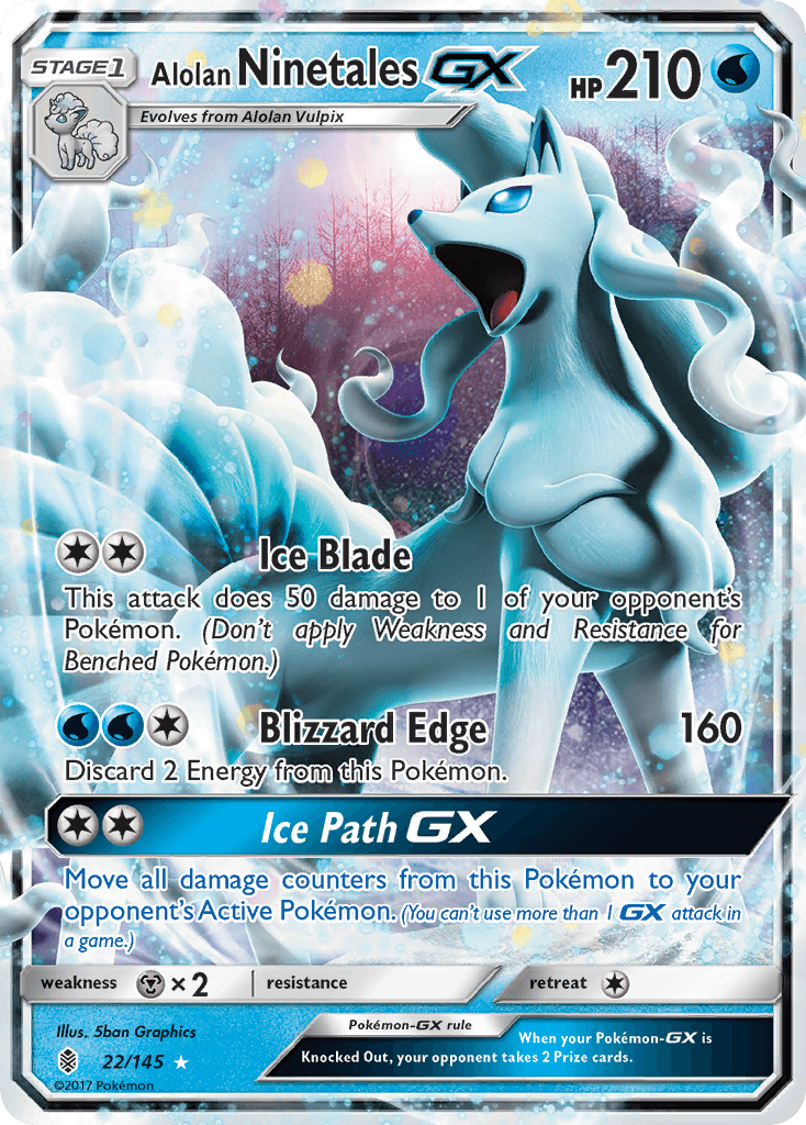 Alolan Ninetales-GX Guardians Rising