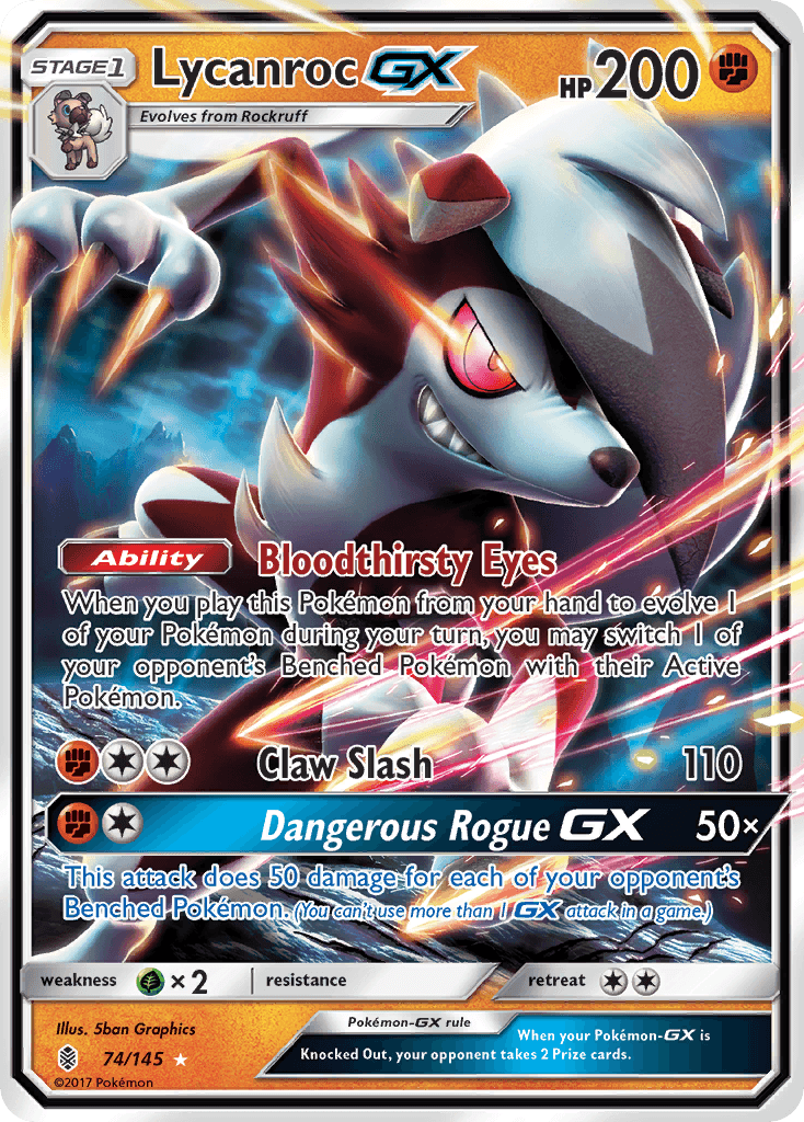 Lycanroc-GX Guardians Rising