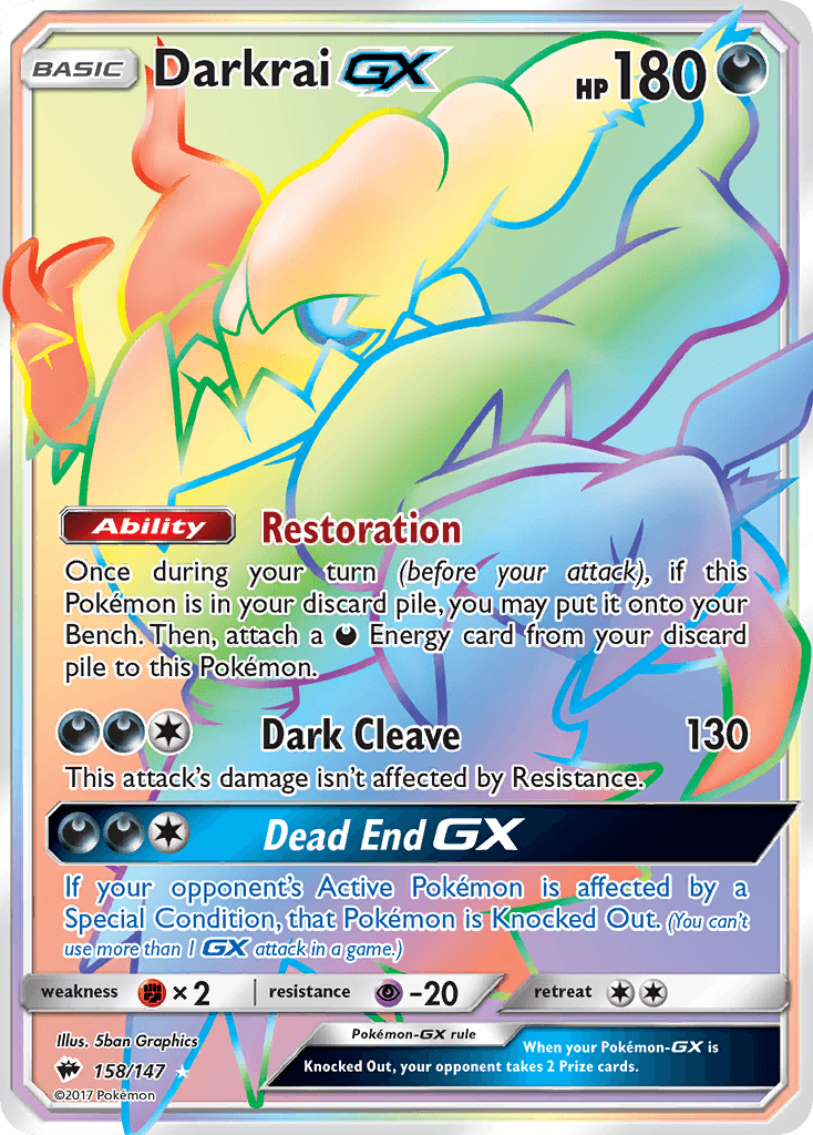 Darkrai-GX Burning Shadows