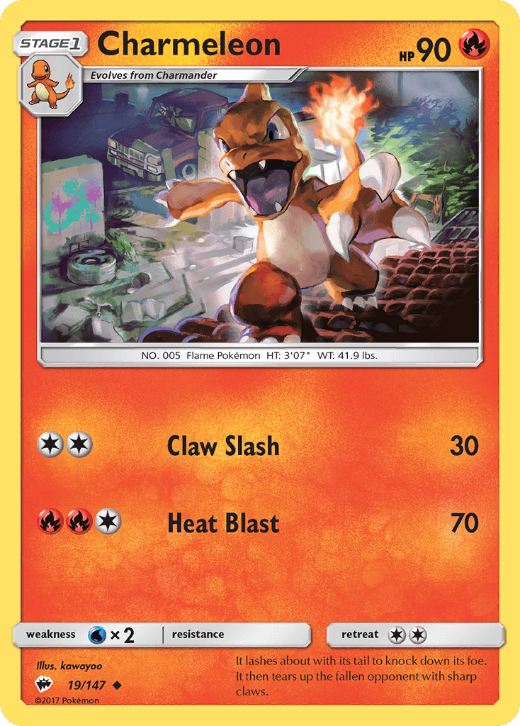 Charmeleon Burning Shadows