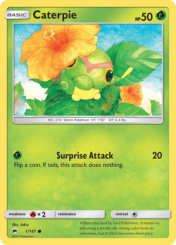 Caterpie Burning Shadows