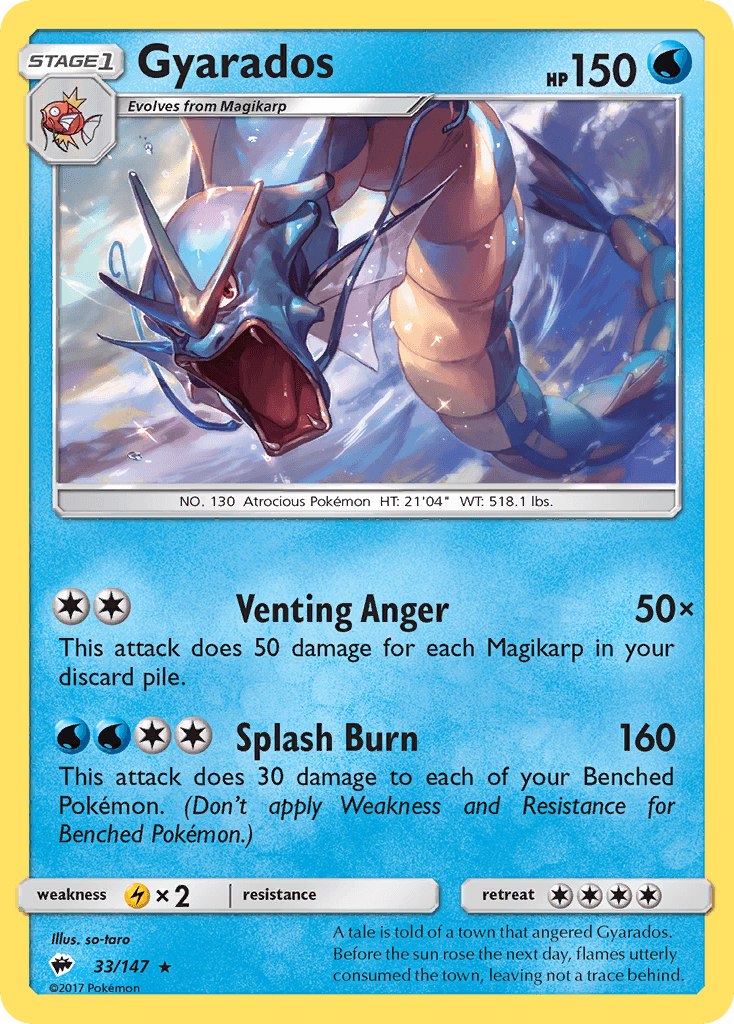 Gyarados Burning Shadows