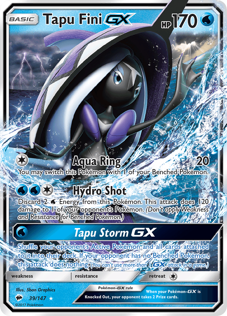 Tapu Fini-GX Burning Shadows