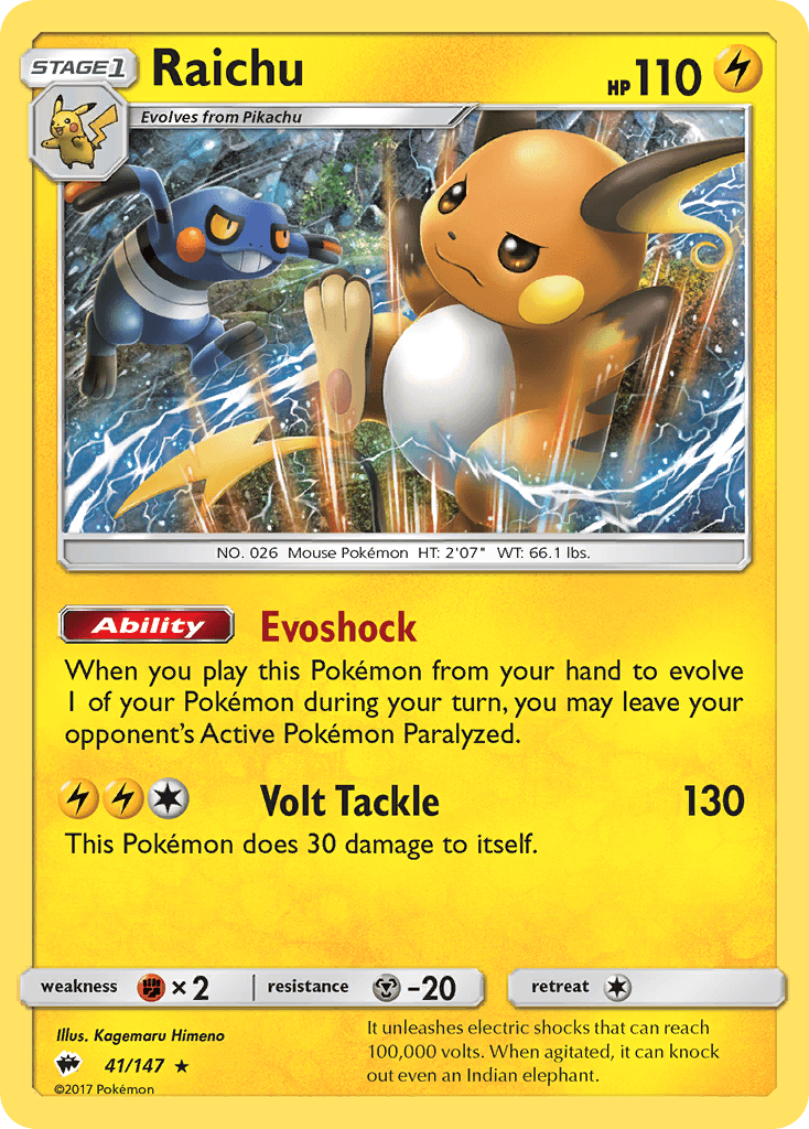 Raichu Burning Shadows