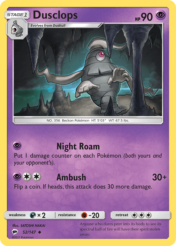 Dusclops Burning Shadows