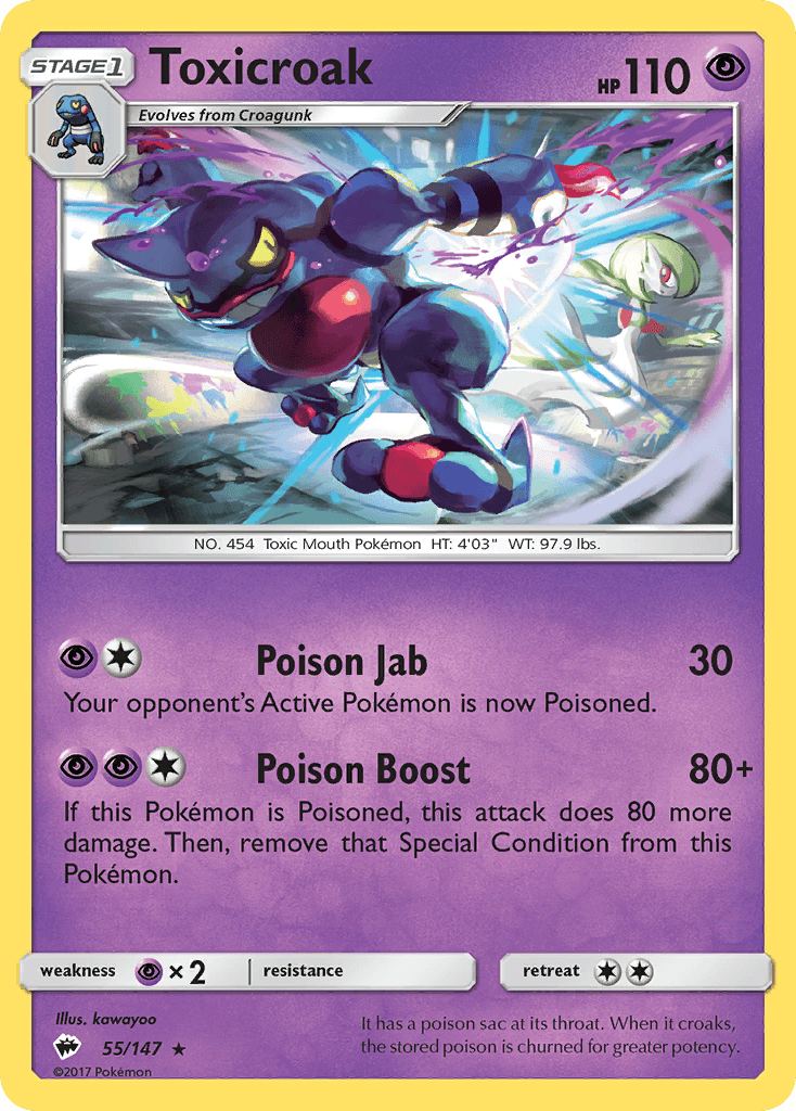 Toxicroak Burning Shadows