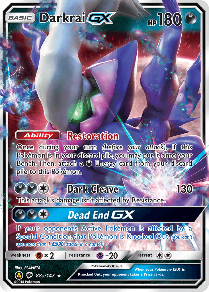 Darkrai-GX Burning Shadows